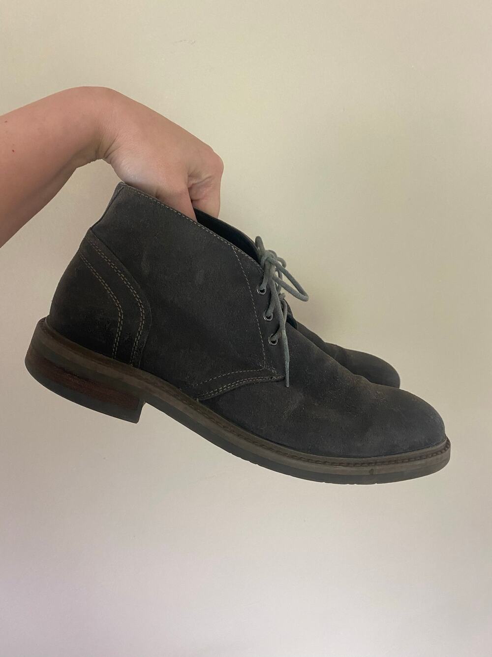 1901 Nordstrom brand gray chukka boots suede nice men’s size 8